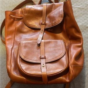 New MADEWELL The Transport Rucksack in English Saddle Leather